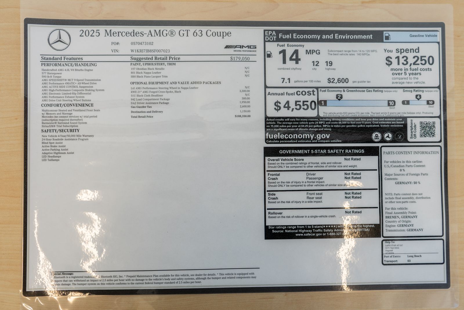 2025 Mercedes-Benz AMG® GT 63 Base — foto completa 32 de 32
