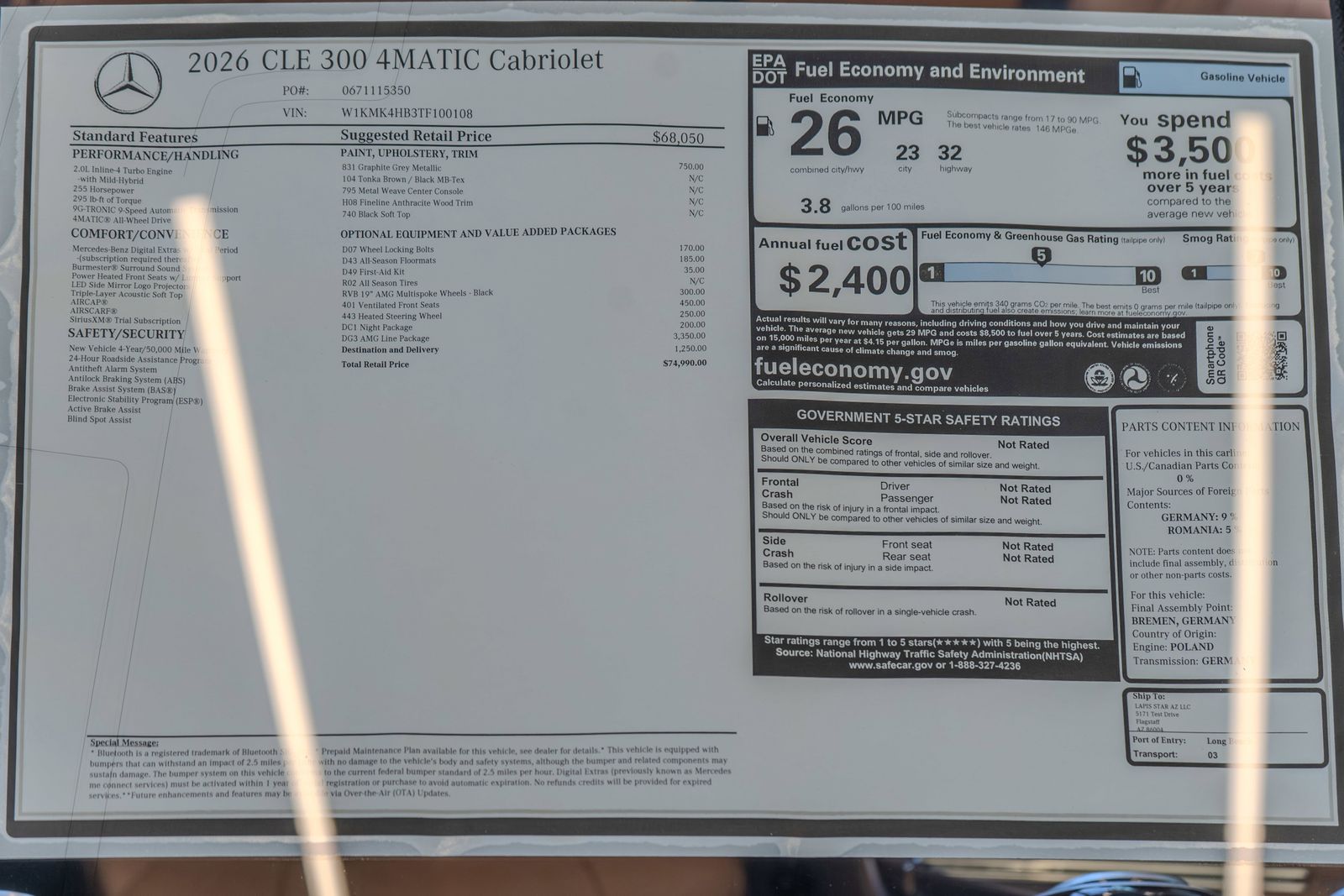 2026 Mercedes-Benz CLE CLE 300 — full photo 39 of 39