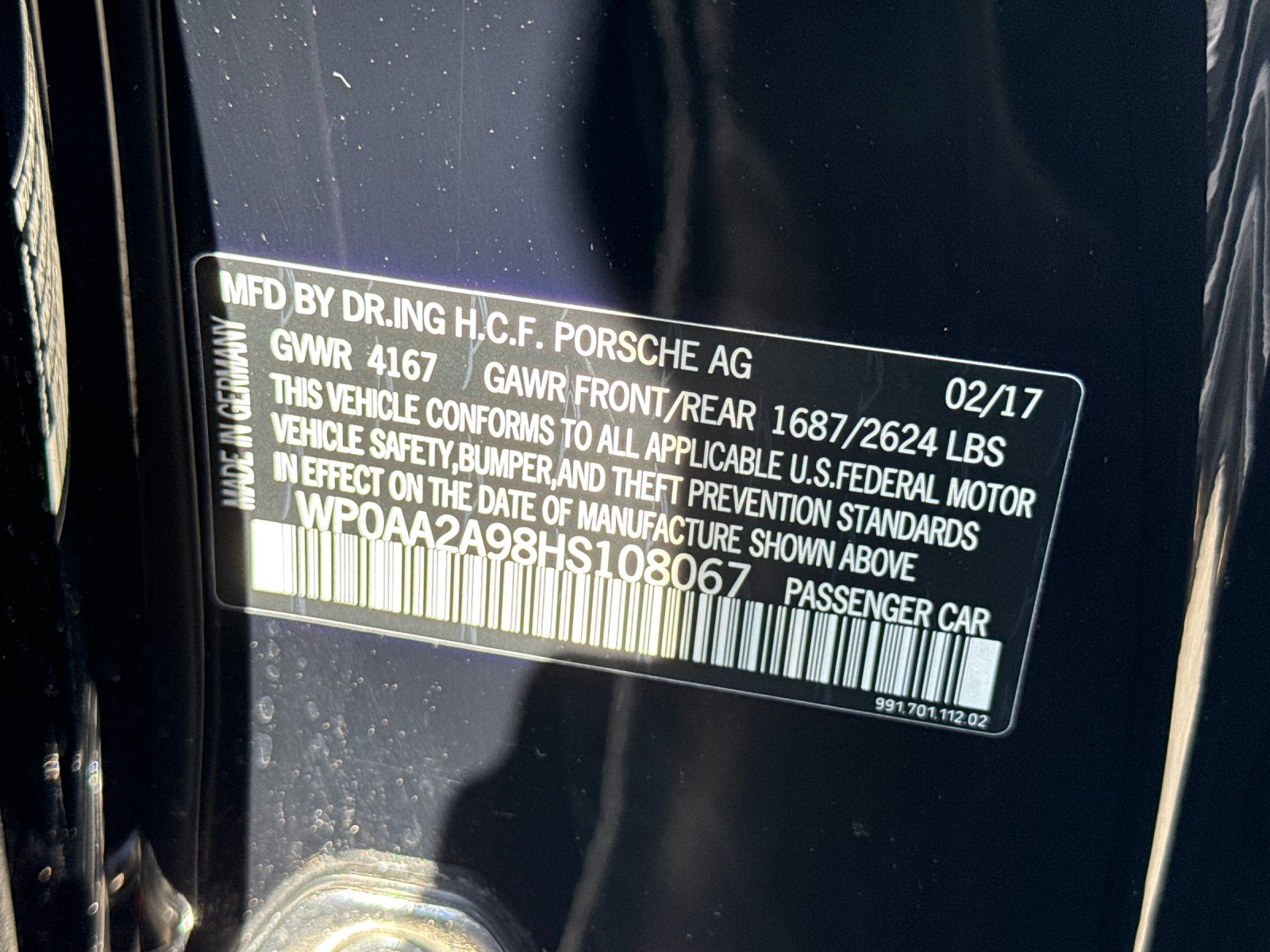2017 Porsche 911 Carrera — full photo 29 of 29