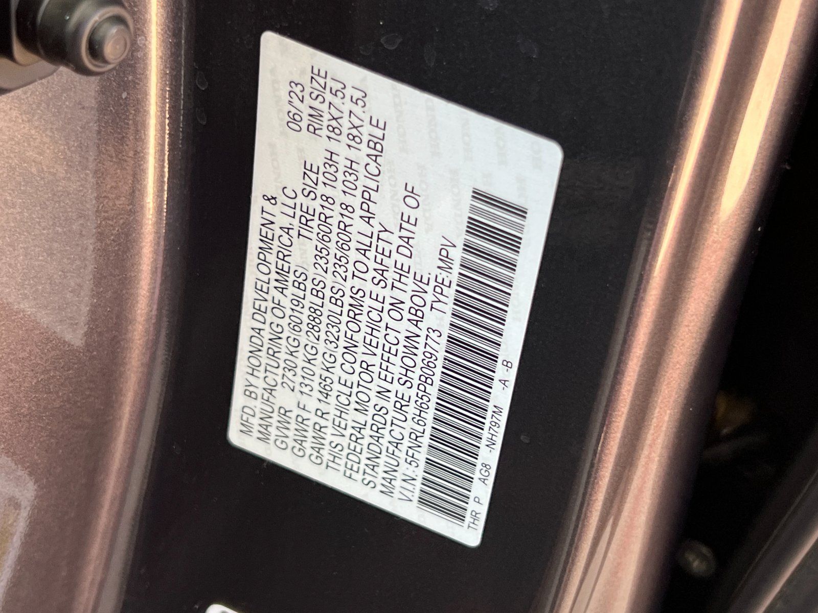 2023 Honda Odyssey EX-L — foto completa 29 de 29