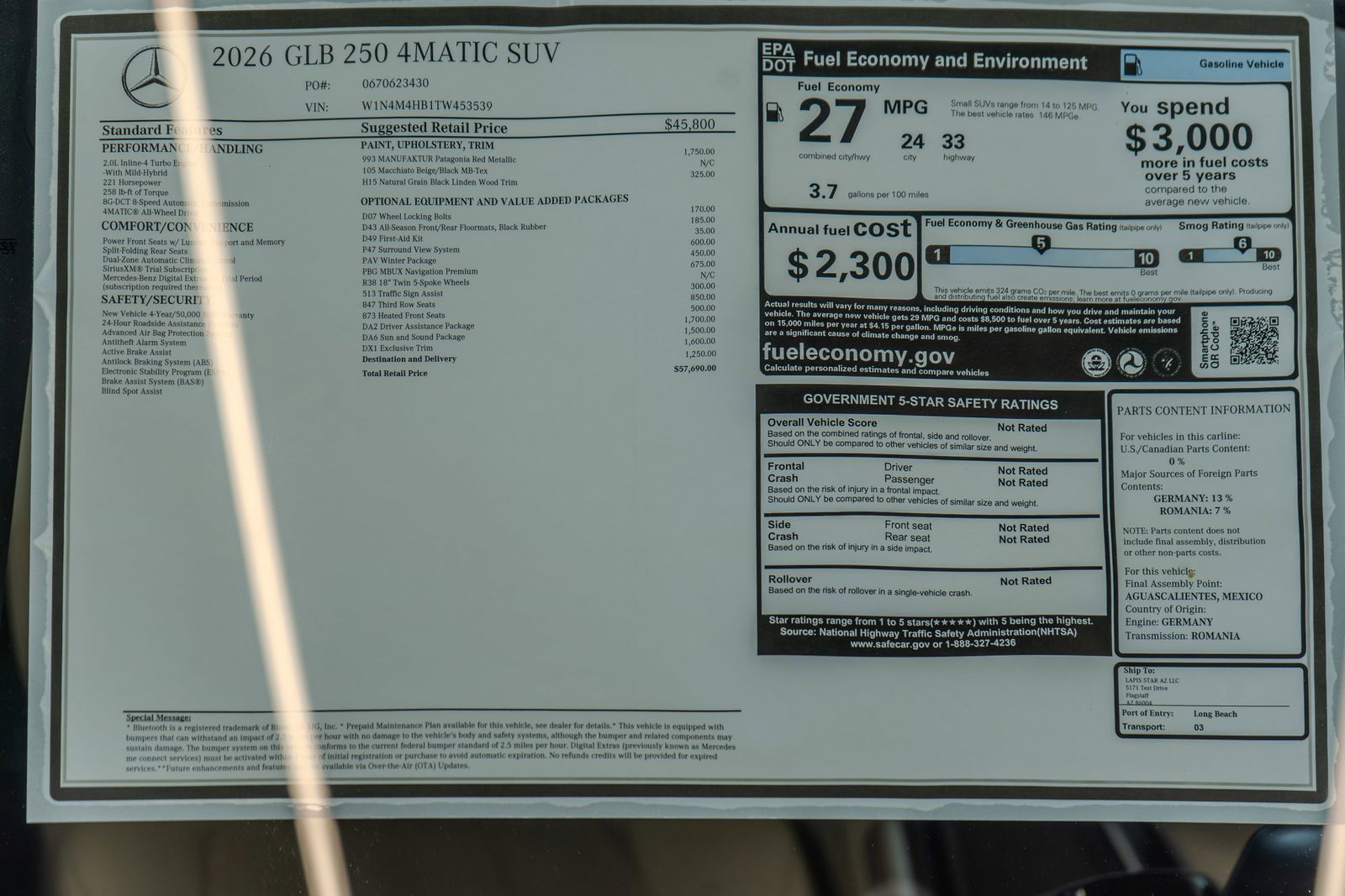 2026 Mercedes-Benz GLB GLB 250 — foto completa 36 de 36