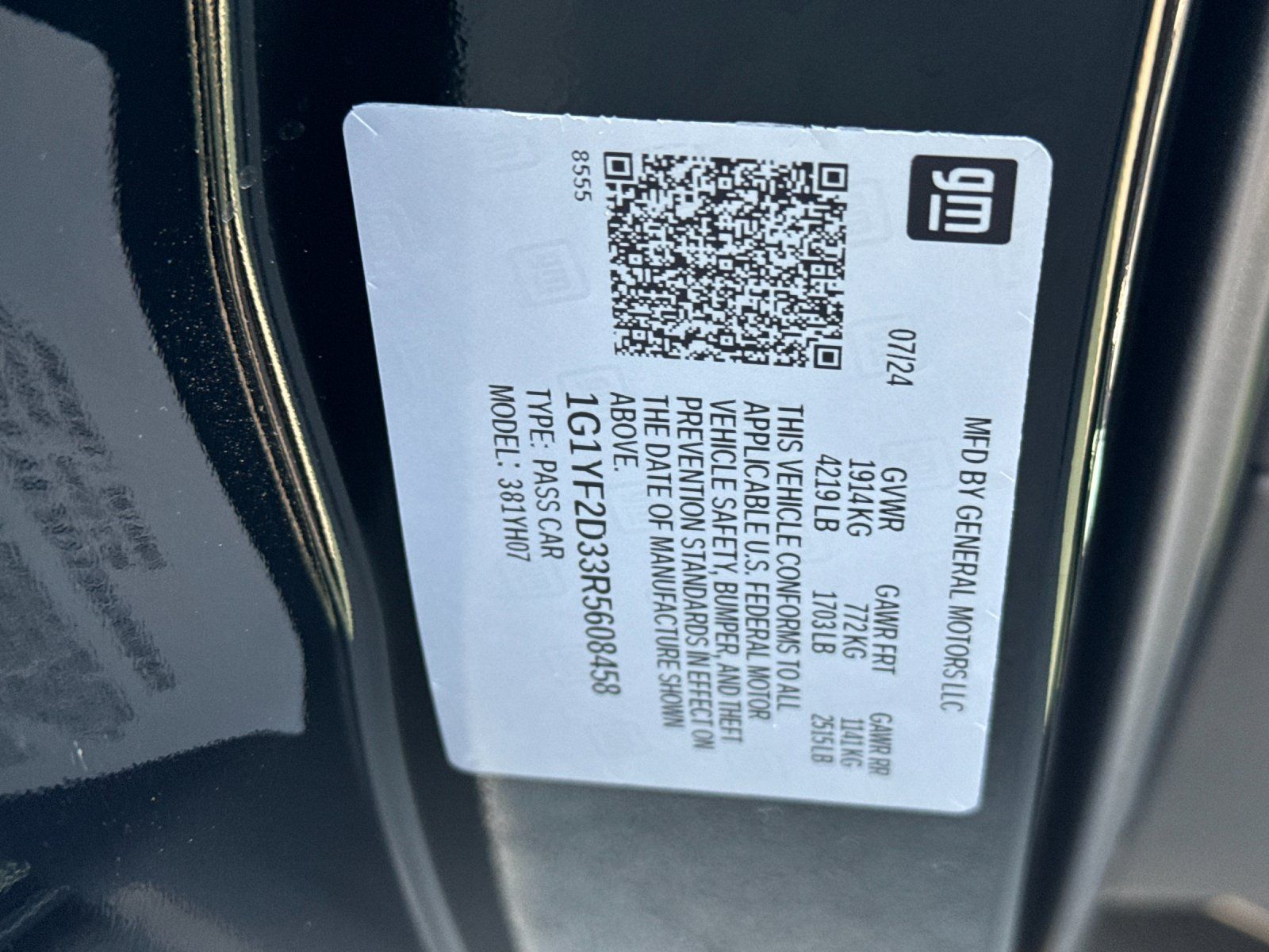 2024 Chevrolet Corvette Z06 — foto completa 26 de 26