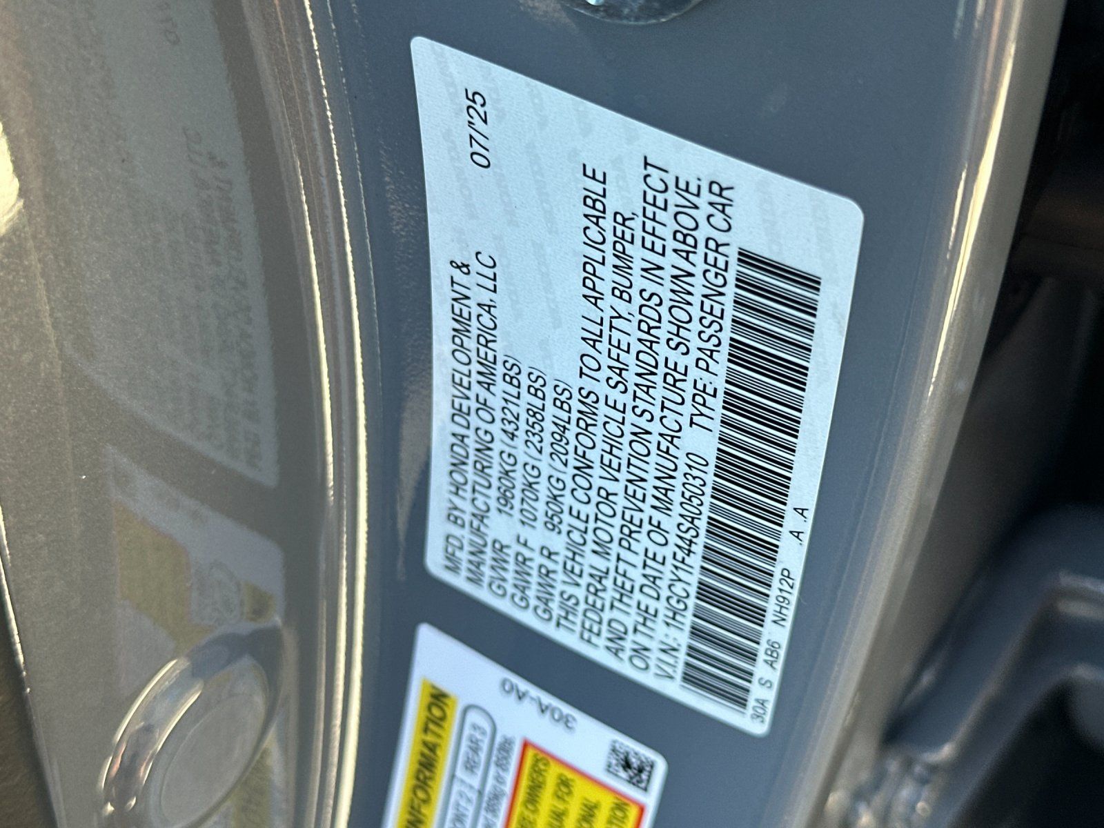 2025 Honda Accord SE — full photo 26 of 26